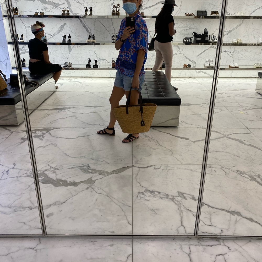 Saint Laurent Raffia tote bag - Picture 8 of 8